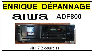 AIWA ADF800 AD-F800 kit 2 Courroies Compatibles Platine K7